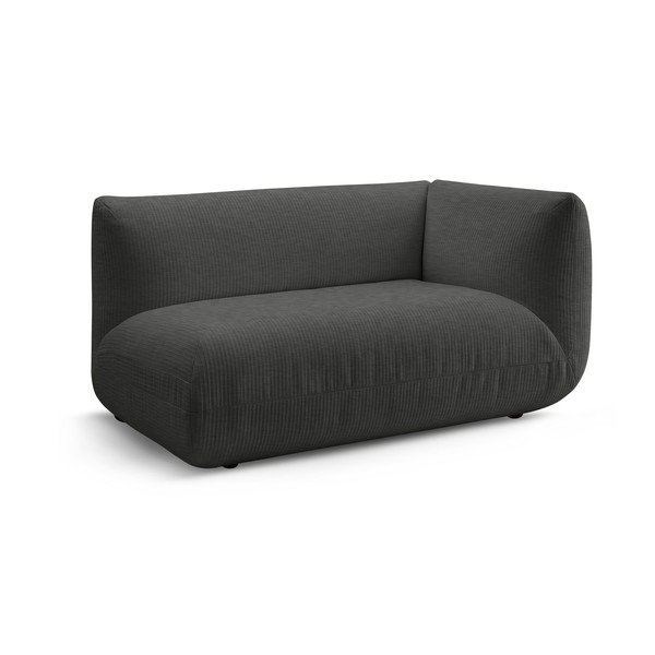 Pelēks velveta modulārais dīvāns (ar labo stūri) Lecomte – Bobochic Paris-image-2
