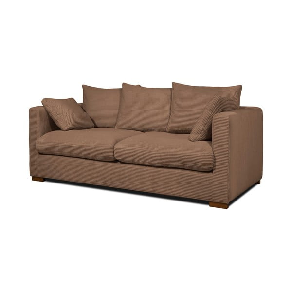Gaiši brūns velveta dīvāns 175 cm Comfy – Scandic-image-2