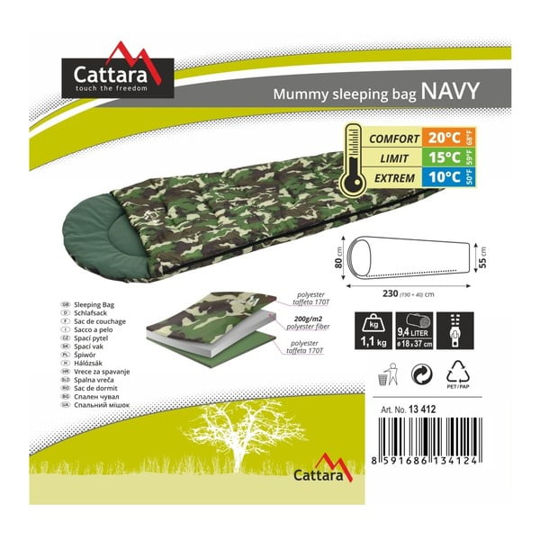 Guļammaiss Cattara Navy-image-2