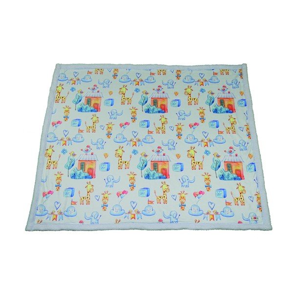 Gaiši zila bērnu sega 80x100 cm – OYO kids-image-2