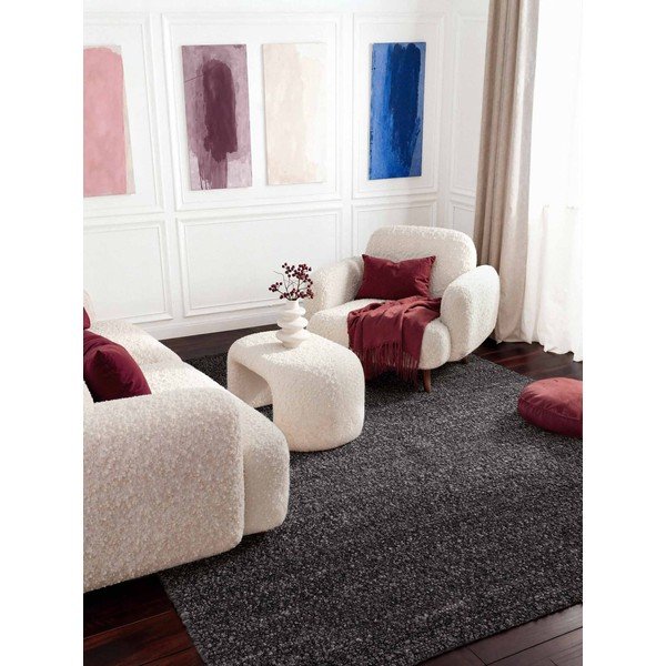 Tumši pelēks ar rokām darināts buklē paklājs 160x230 cm Notting Hill Portobello – Ted Baker-image-2