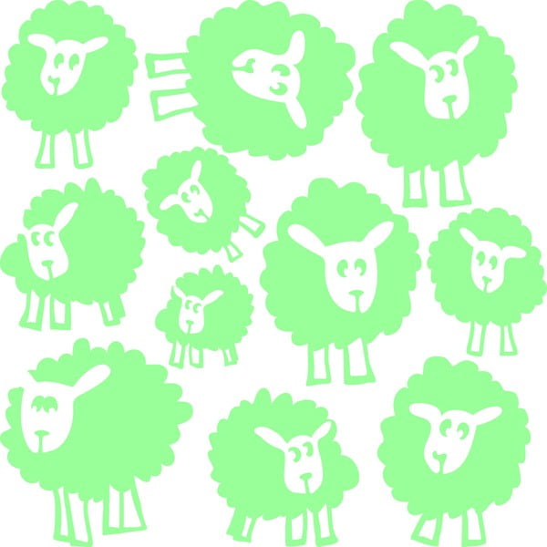 Spīdoša uzlīme Fanastick Sheeps-image-1