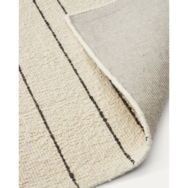 Krēmkrāsas vilnas paklājs 160x230 cm Micol – Kave Home-image-4