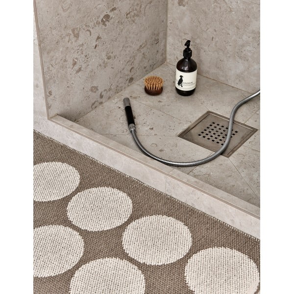 Brūns/bēšs iekštelpu un āra celiņa paklājs 70x160 cm Hugo Walnut Linen – Pappelina-image-3