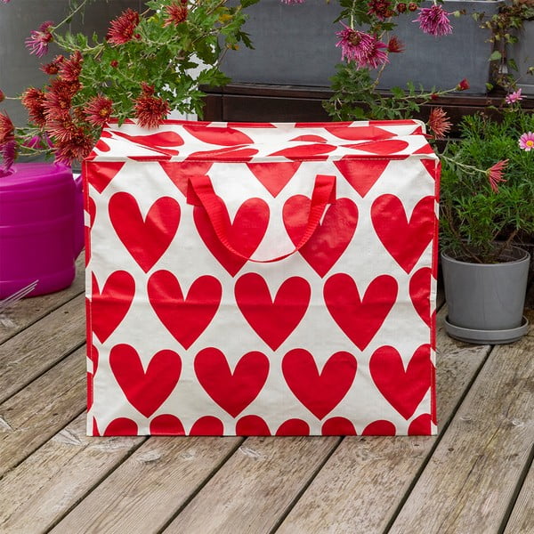 Drēbju uzglabāšanas kaste no pārstrādātas plastmasas 58x28x48 cm Hearts – Rex London-image-1