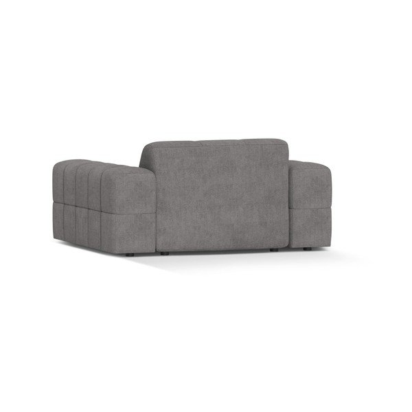 Pelēks atpūtas krēsls no šenila auduma Chicago – Cosmopolitan Design-image-2