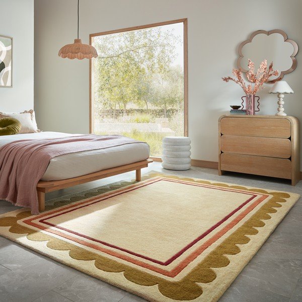 Dabīga toņa ar rokām darināts vilnas paklājs 160x230 cm Lois – Flair Rugs-image-2