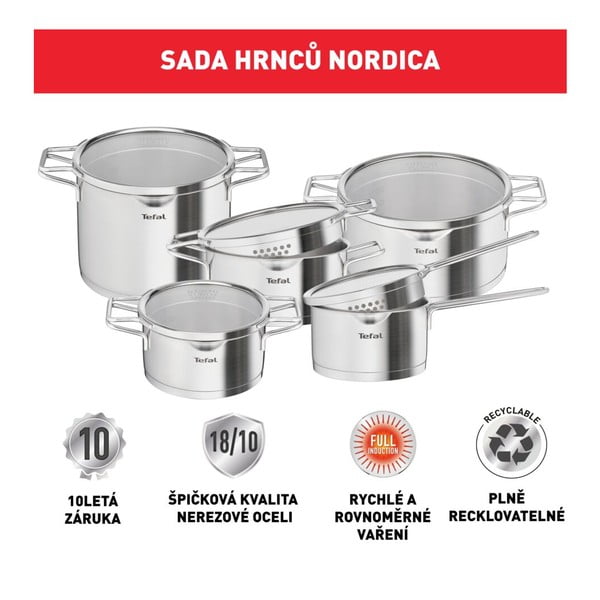 Nerūsējošā tērauda trauku komplekts (10 gab.) – Tefal-image-4