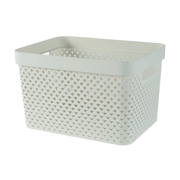 Bēša plastmasas uzglabāšanas kaste 35,5x26x22 cm Pure – Curver