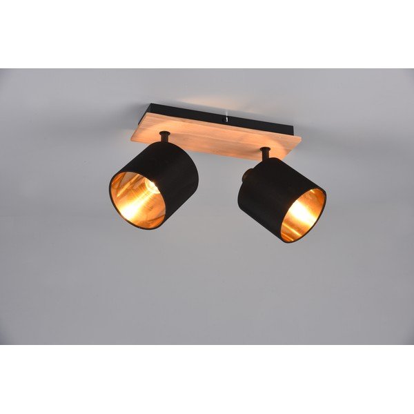 Melna/dabīga toņa prožektora tipa lampa ø 12 cm Tommy – Reality-image-2