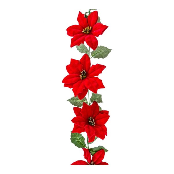Ziemassvētku eglītes virtene 180 cm Poinsettia – Casa Selección-image-1