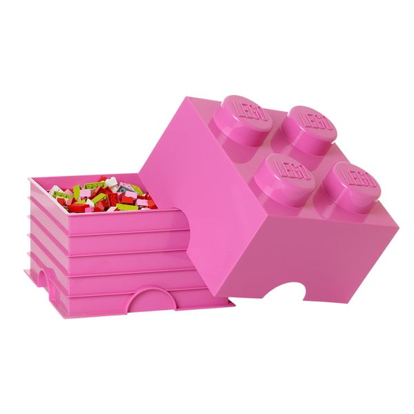 Rozā kvadrātveida glabāšanas kaste LEGO®-image-1