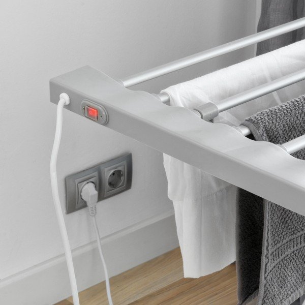 Pelēks salokāms elektriskais veļas žāvētājs InnovaGoods Clotheshorse-image-1