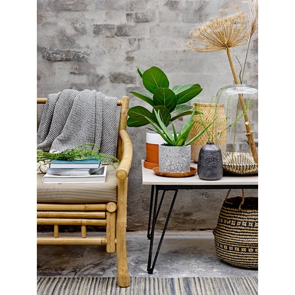 Zils pleds Bloomingville, 130 x 160 cm-image-1