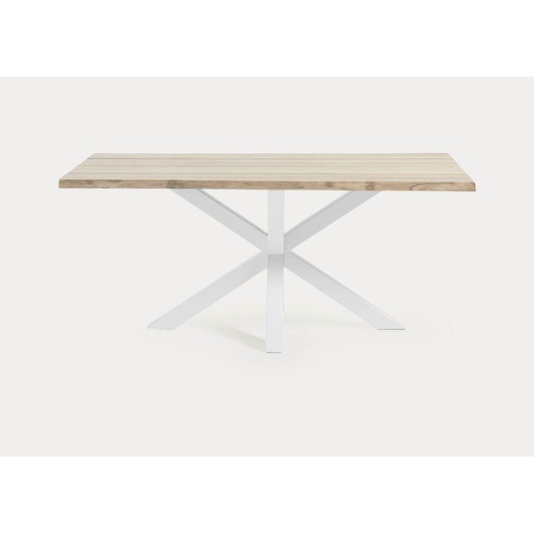 Ēdamgalds ar ozolkoka imitācijas galda virsmu 90x160 cm Argo – Kave Home-image-1