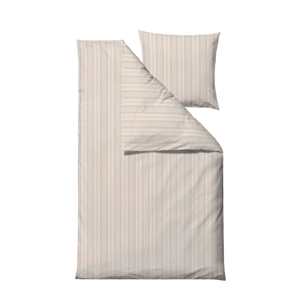 Bēša vienguļamā damasta gultas veļa 140x200 cm Noble – Södahl