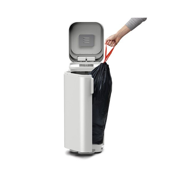 Bēša tērauda atkritumu tvertne ar pedāli 40 l Porta – Joseph Joseph-image-3