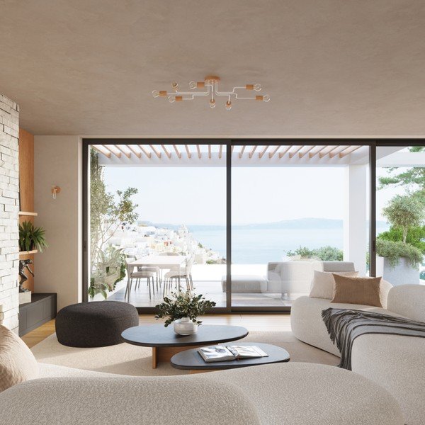 Dabīga toņa griestu lampa 58x75 cm Dazzle – Sollux-image-3