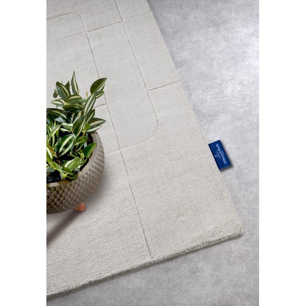 Krēmkrāsas ar rokām darināts vilnas celiņa paklājs 80x250 cm Charlotte – Villeroy&Boch-image-2