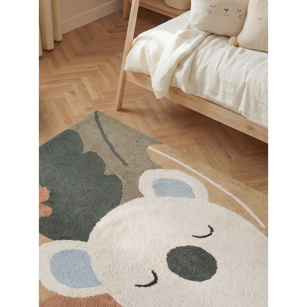 Krēmkrāsas mazgājams/ar rokām darināts kokvilnas bērnu paklājs 140x200 cm Snuggle Rio – Hanse Home-image-3