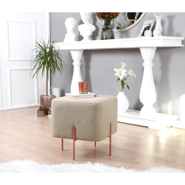 Bēšs pufs Copper – Artie-image-2