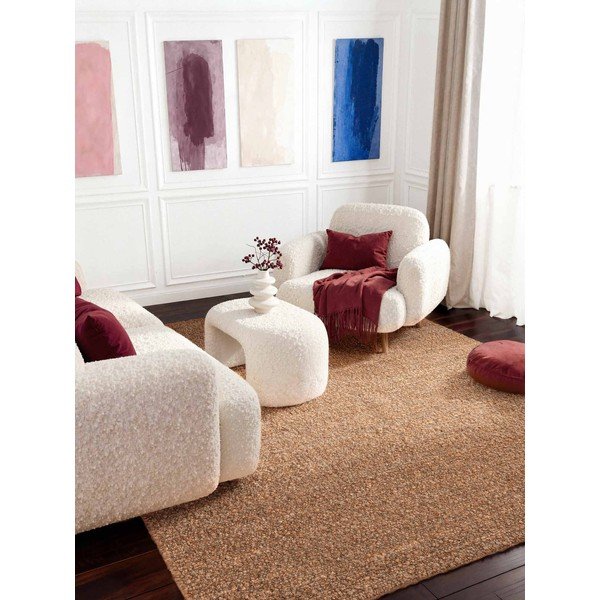 Bēšs ar rokām darināts buklē paklājs 200x290 cm Notting Hill Portobello – Ted Baker-image-1