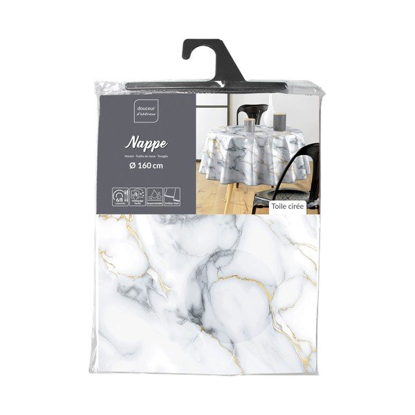 Ar mitru drānu noslaukāms galdauts ø 160 cm Marquina – douceur d'intérieur-image-4