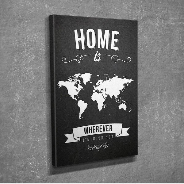 Sienas glezna uz audekļa Mājas, 30 x 40 cm-image-1