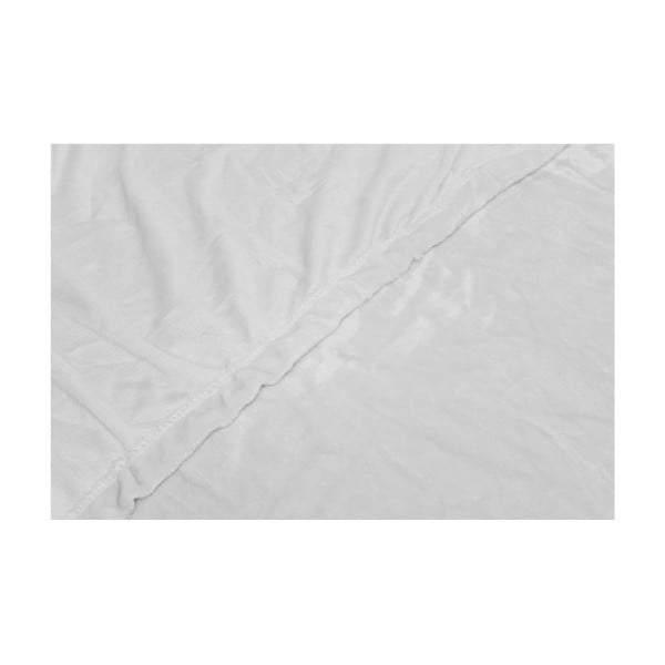 Balts mikroplīša palags My House, 180 x 200 cm-image-1