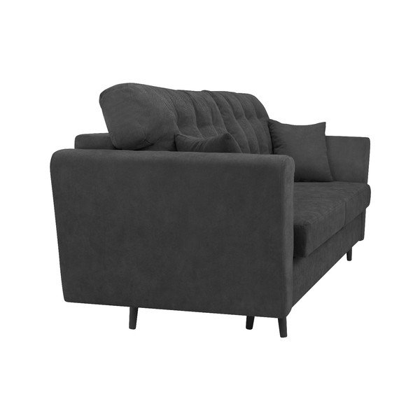 Tumši pelēks trīsvietīgs dīvāns ar glabāšanas vietu Cosmopolitan Design Lyon-image-3