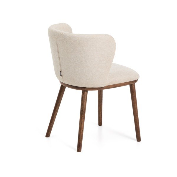 Bēšs polsterēts ēdamistabas krēsls Ciselia – Kave Home-image-4