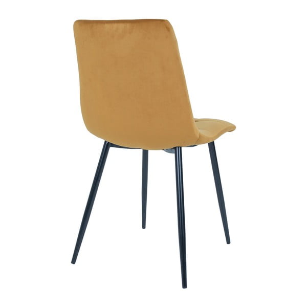 Dzelteni polsterēti pusdienu krēsli (2 gab.) Middelfart – House Nordic-image-4