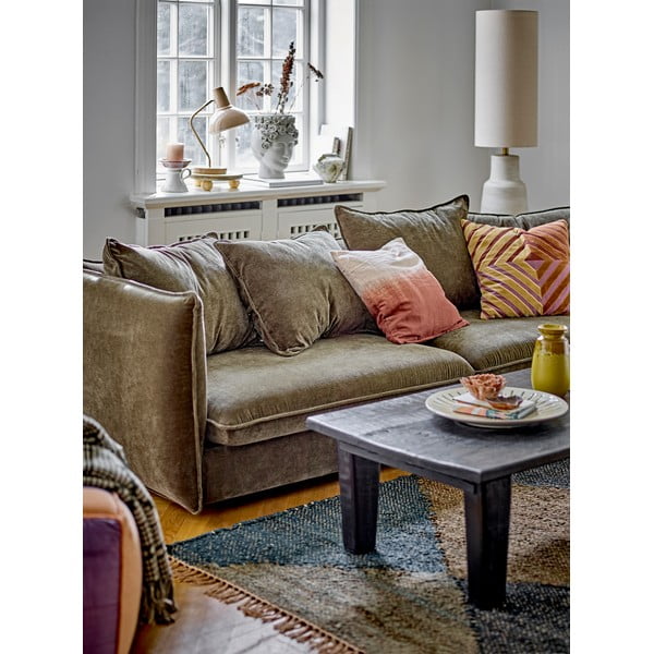 Krēmkrāsas stāvlampa ar auduma abažūru (augstums 113 cm) Linetta – Bloomingville-image-1