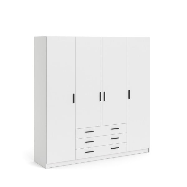 Balts drēbju skapis 196x200 cm Sprint – Tvilum-image-3