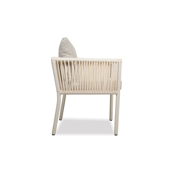 Bēšs mākslīgās rotangpalmas dārza pusdienu komplekts 8 personām Vera 200 – Floriane Garden-image-3