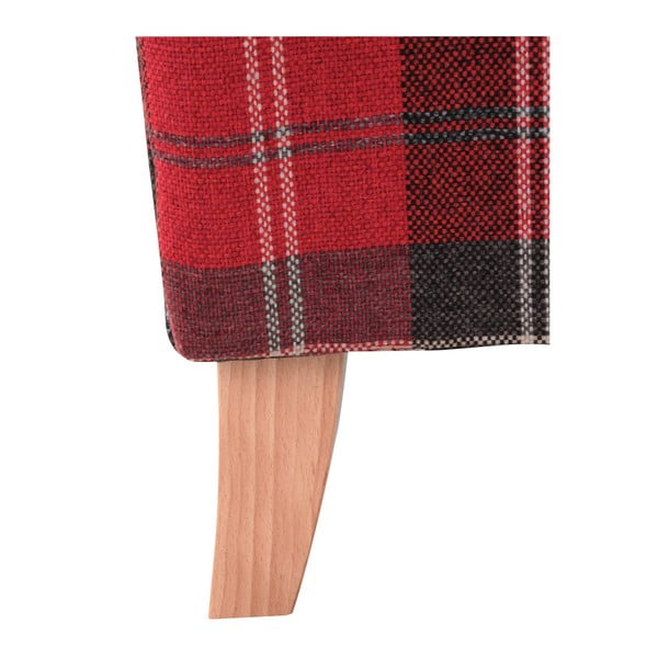 Sarkans rūtains atpūtas krēsls Max Winzer Lorris Vintage-image-2