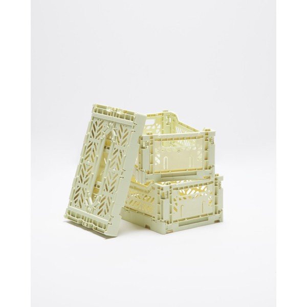 3 laima zaļu uzglabāšanas kastu komplekts Little Nice Things Caja