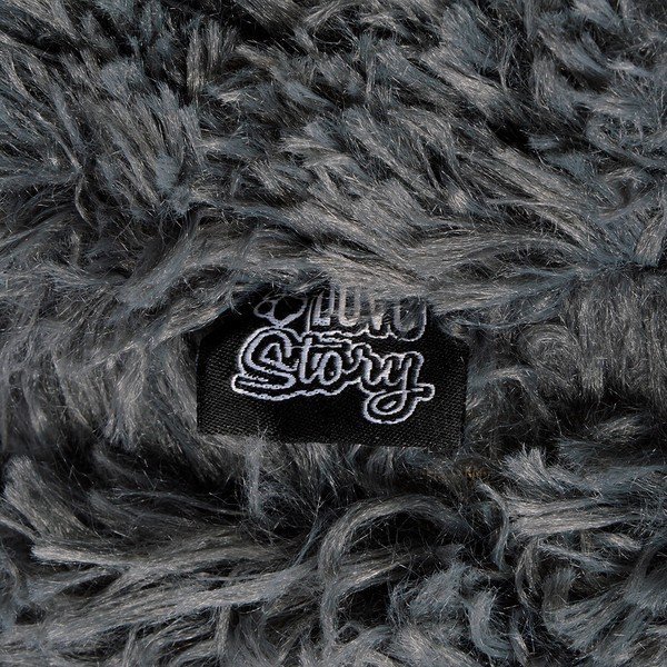 Tumši pelēka gulta suņiem ø 95 cm – Love Story-image-3