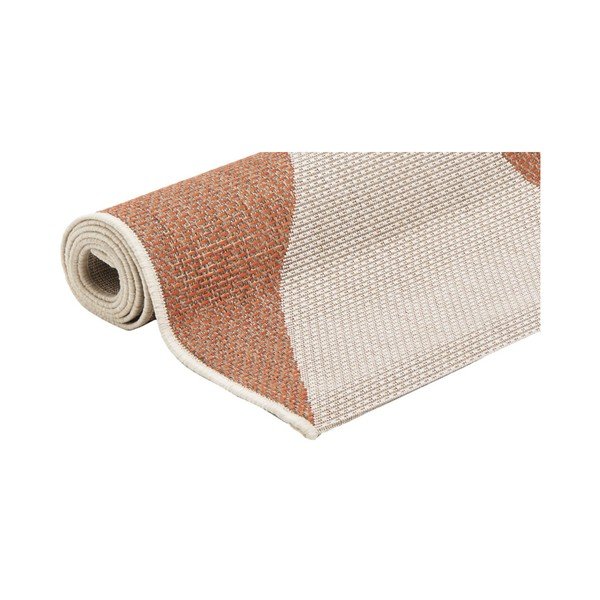 Bēšs un oranžs āra paklājs Floorita Geo, 160 x 230 cm-image-2