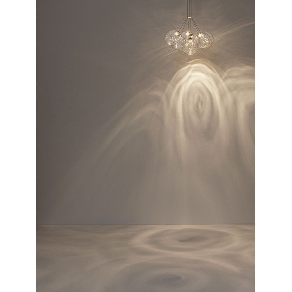 Misiņa krāsas stikla LED piekaramā lampa ar regulējamu spilgtumu ø 42 cm Blazik – Nova Luce-image-3