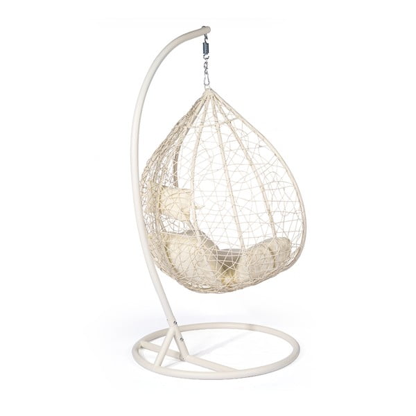 Krēmbalts piekarams atzveltnes krēsls no mākslīgās rotangpalmas Bonami Selection Noela-image-3