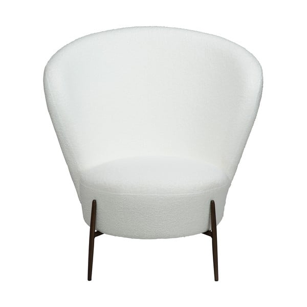 Balts atpūtas krēsls no buklē auduma Orbit – DAN-FORM Denmark