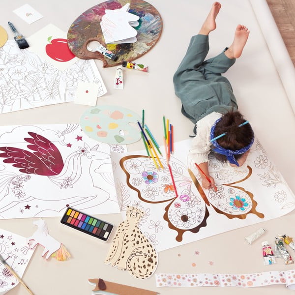 Krāsojamā grāmata Butterfly – Meri Meri-image-1