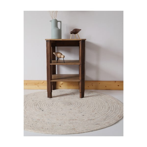 Krēmkrāsas bērnu paklājs ø 140 cm Neethu Avoine – Nattiot-image-2