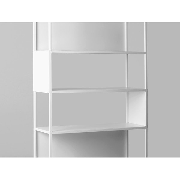 Balta metāla grāmatu plaukts Pielāgota forma Hyller Side-image-4