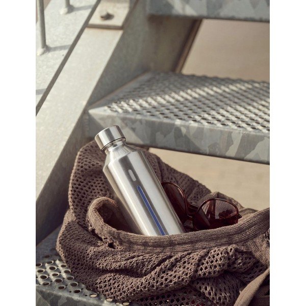 Sudraba krāsas nerūsējošā tērauda pudele gāzētā ūdens pagatavotājam Brus – Stelton-image-4