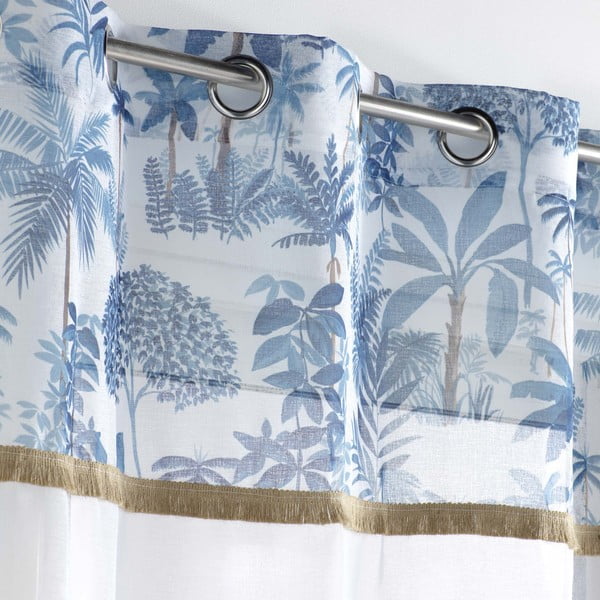 Balts/zils dienas aizkars 140x240 cm Amazonia – douceur d'intérieur-image-2