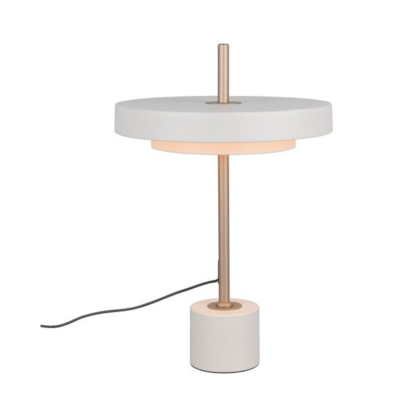 Ziloņkaula krāsas LED galda lampa ar regulējamu spilgtumu (augstums 45,5 cm) Keaton – Trio