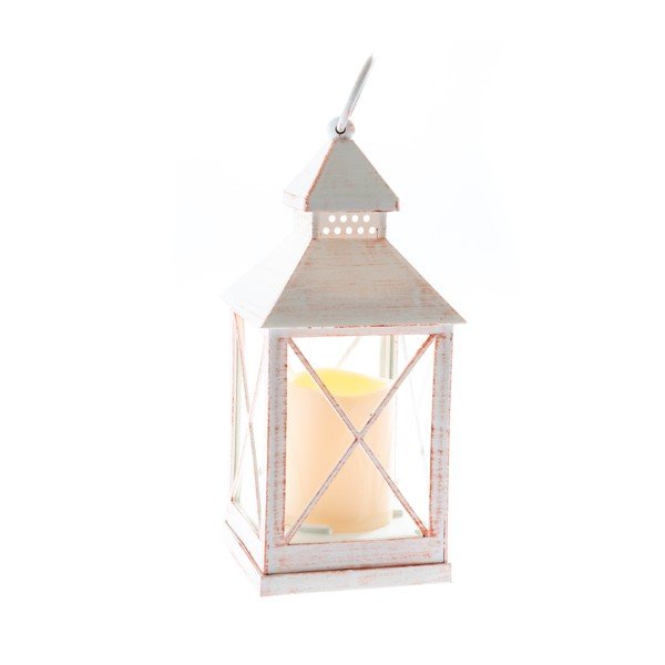 Balts LED lukturis Dakls Iris, augstums 23,5 cm