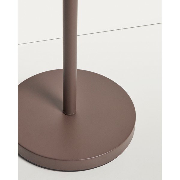 Brūna stāvlampa ar auduma abažūru (augstums 153 cm) Navat – Kave Home-image-3